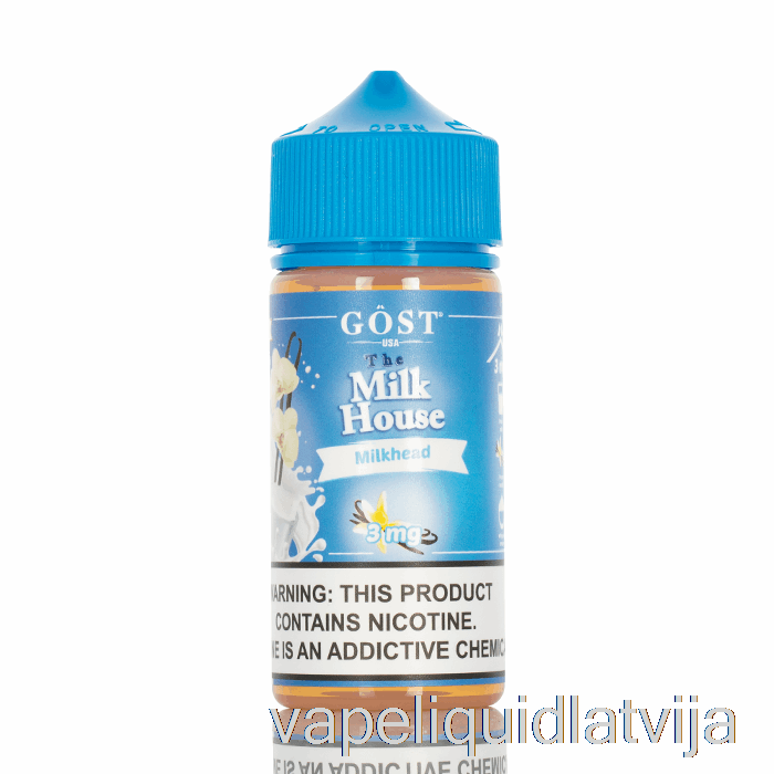 Milkhead - Piena Māja - Gost Vapor - 100ml 3mg Vape šķidrums